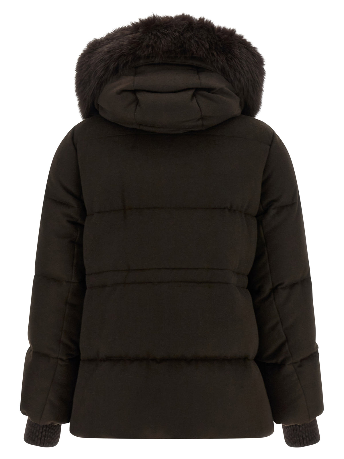 MooRER Brown Wool Full-Length Jacket