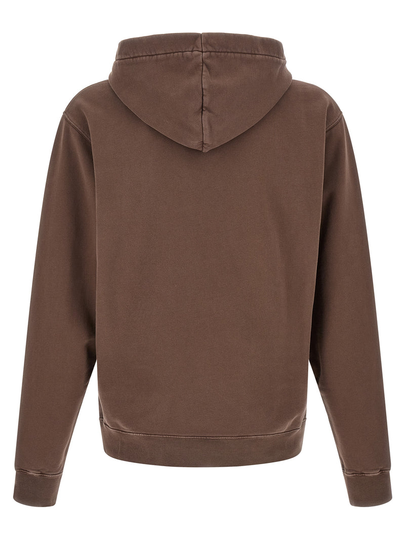 Jacquemus Le Hoodie Gros-Grain Brown Cotton Sweatshirt