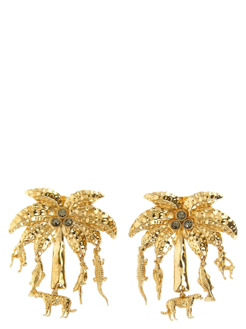 Jacquemus Gold Brass Earrings - Les Boucles Palmier