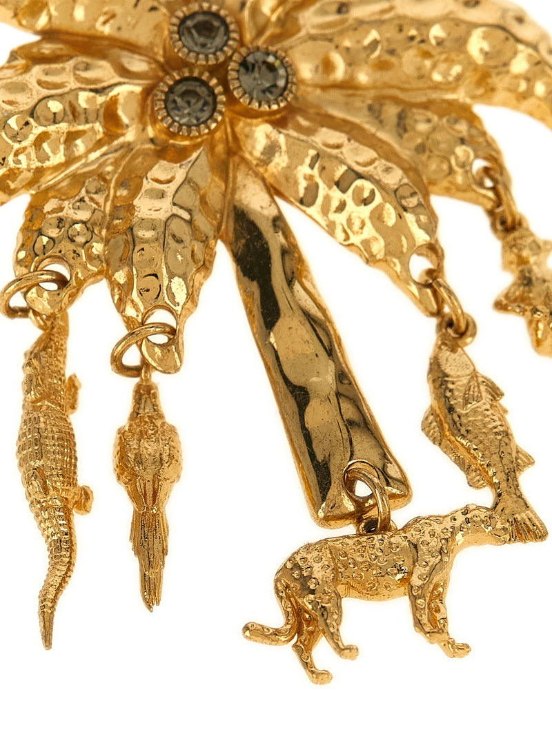 Jacquemus Gold Brass Earrings - Les Boucles Palmier