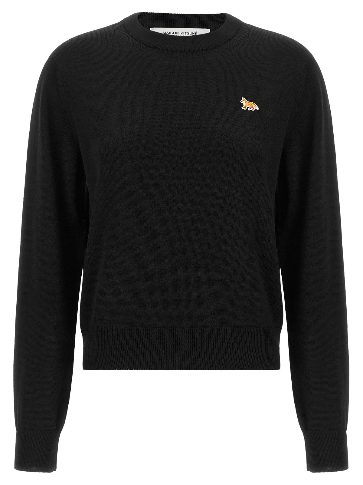 Maison Kitsuné Black Wool Cardigan - Effortless Sophistication