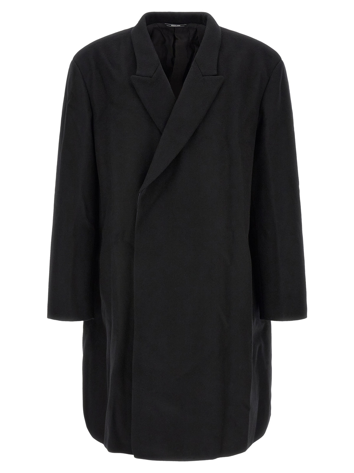 Kiko Kostadinov Epelde Black Wool Coat for Men