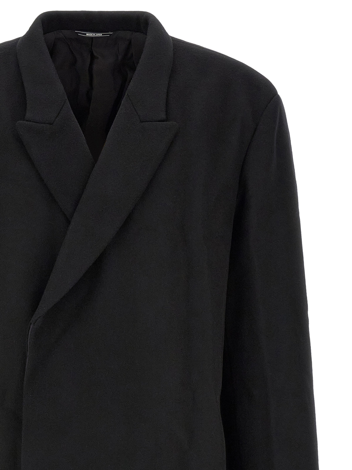 Kiko Kostadinov Epelde Black Wool Coat for Men