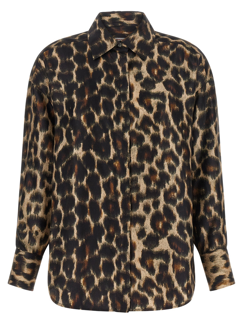 Alberto Biani Brown Silk Blouse - Elegant Everyday Wear