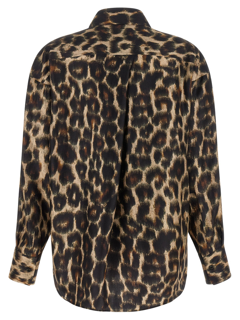 Alberto Biani Brown Silk Blouse - Elegant Everyday Wear