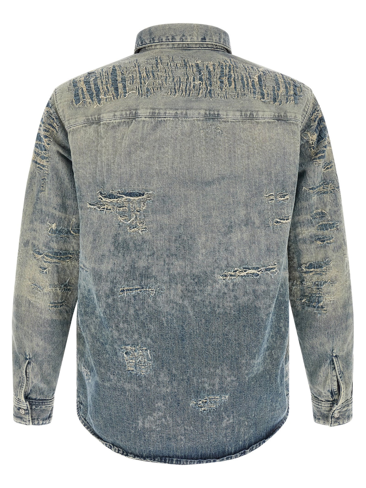 Diesel D-Simply Blue Cotton Blouse for Men
