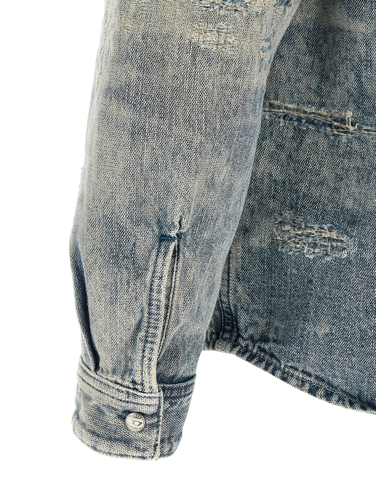 Diesel D-Simply Blue Cotton Blouse for Men