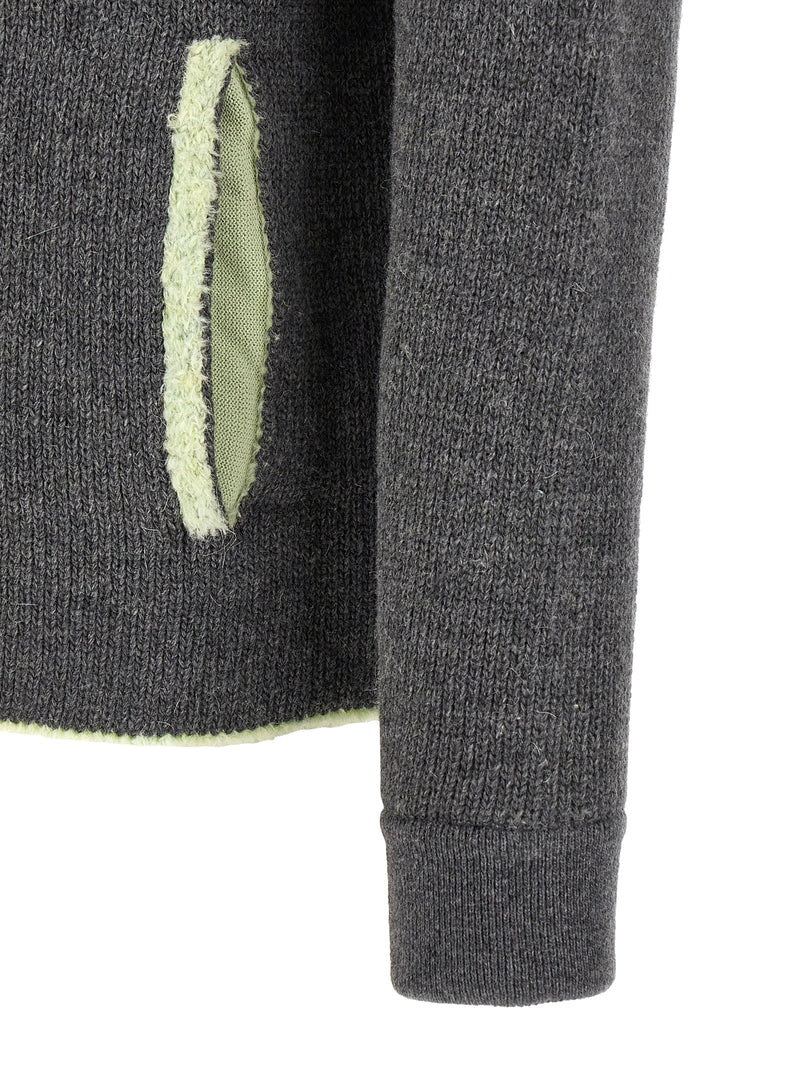 Diesel K-Boubby Gray Wool Hoodie for Men