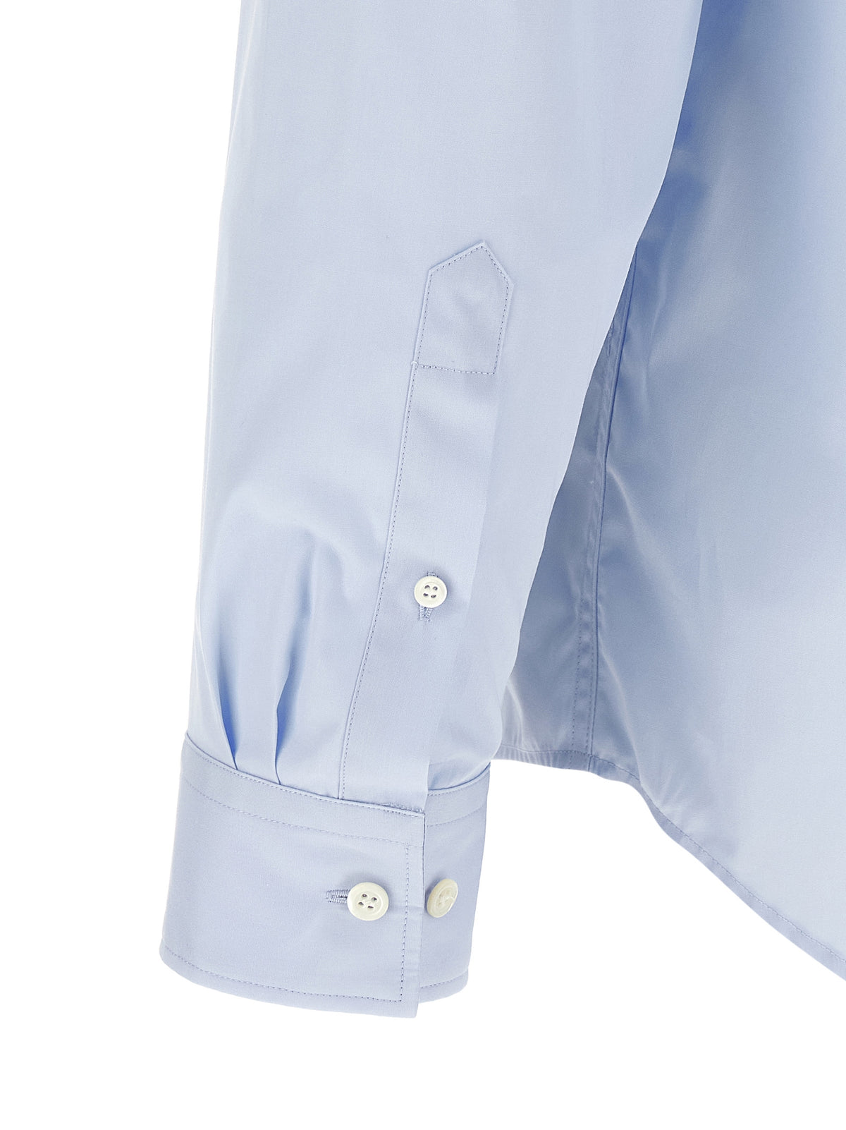 Dries Van Noten Cilian Blue Cotton Blouse for Men