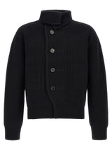Dries Van Noten Blue Wool Cardigan