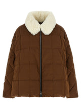 IENKI IENKI 'Arco' Brown Polyester Full-Length Jacket