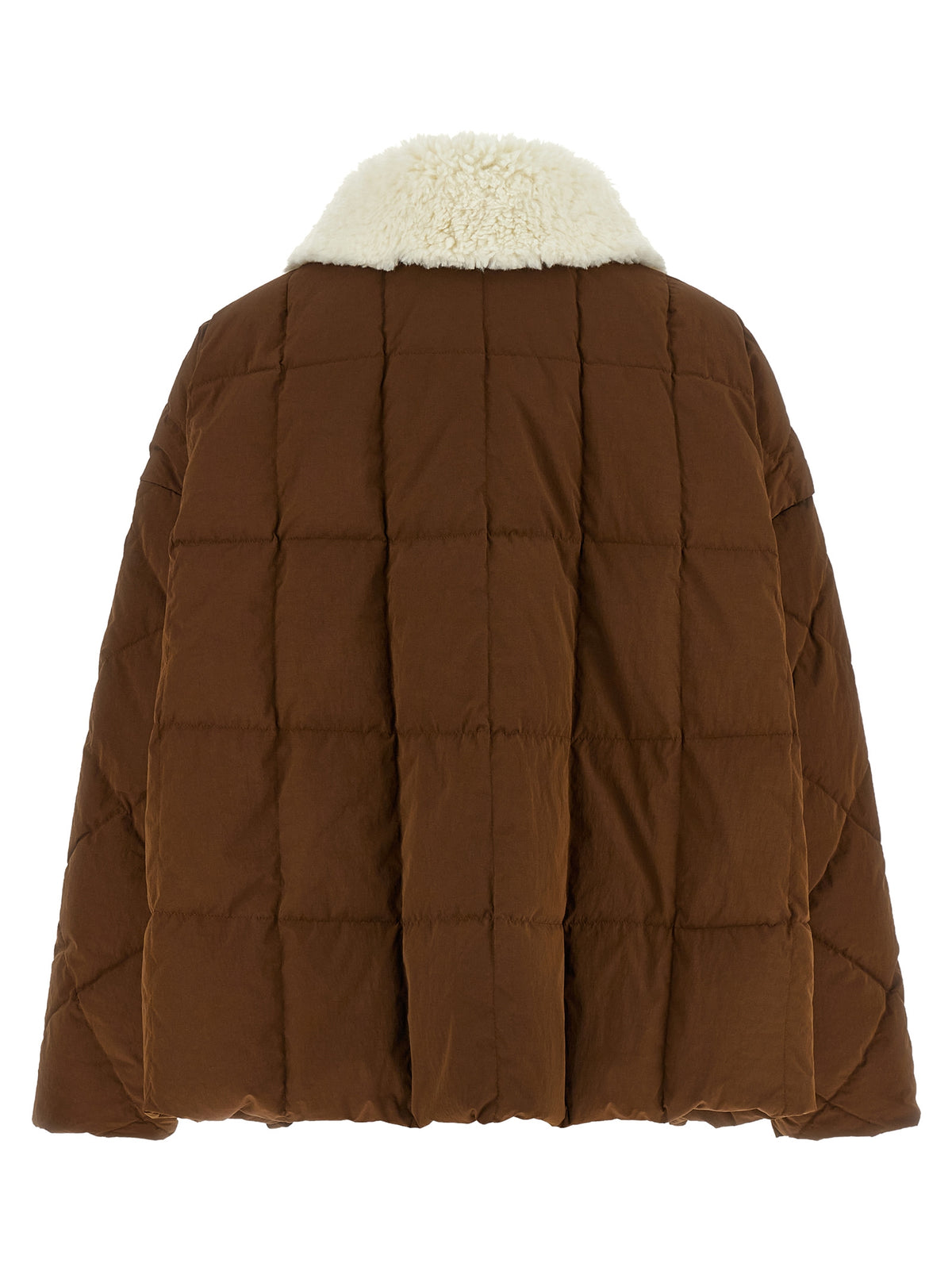 IENKI IENKI 'Arco' Brown Polyester Full-Length Jacket