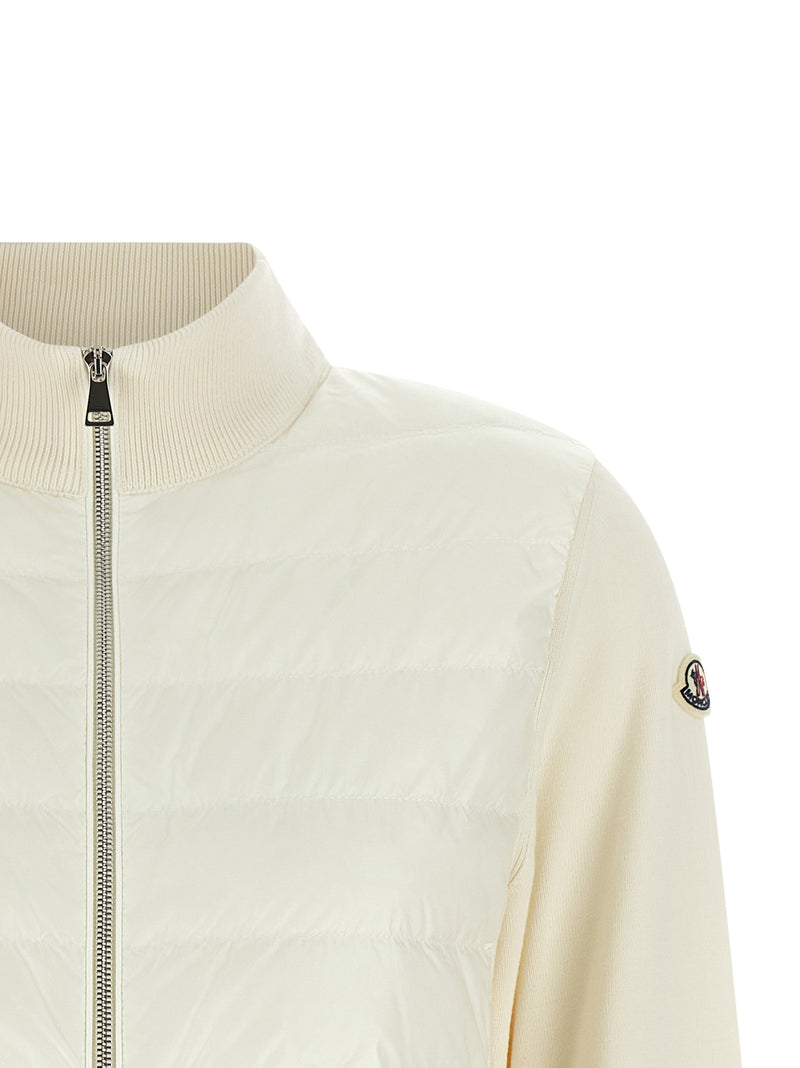 Moncler White Polyamide Cardigan for Women