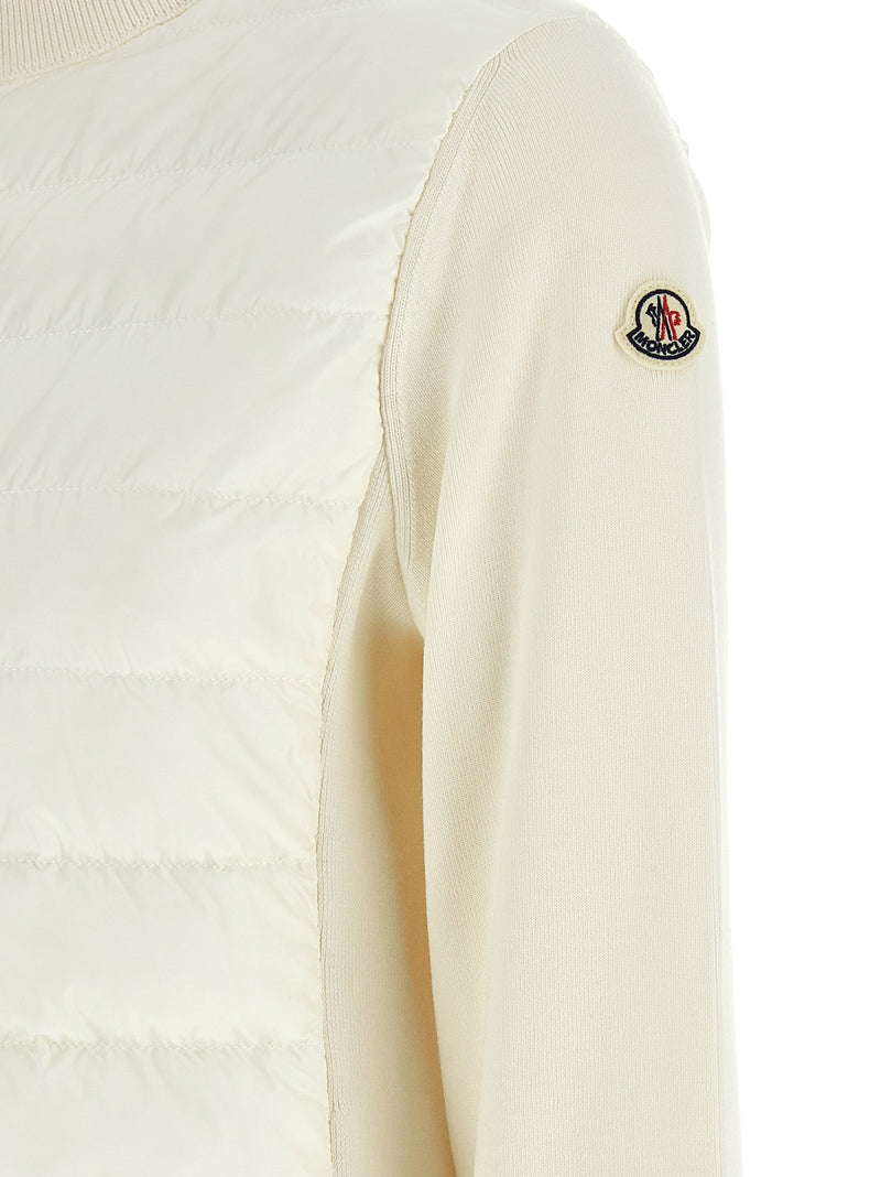Moncler White Polyamide Cardigan for Women