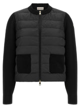 Moncler Black Polyester Cardigan - Women's Fashion