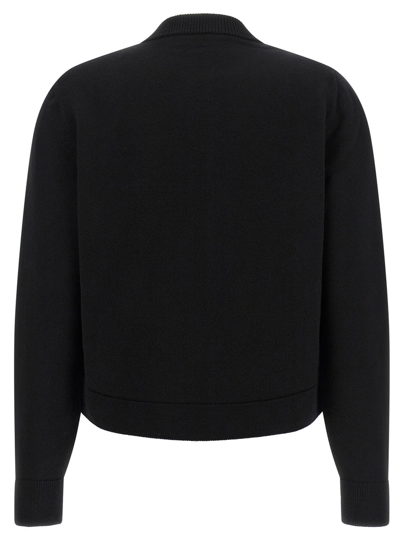 Moncler Black Polyester Cardigan - Women's Fashion