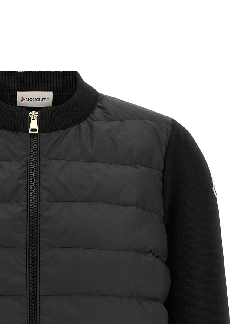 Moncler Black Polyester Cardigan - Women's Fashion