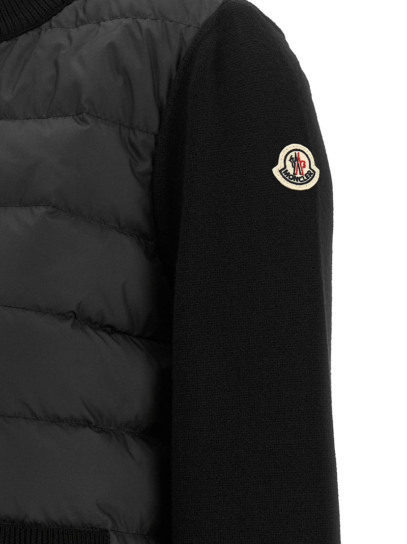 Moncler Black Polyester Cardigan - Women's Fashion