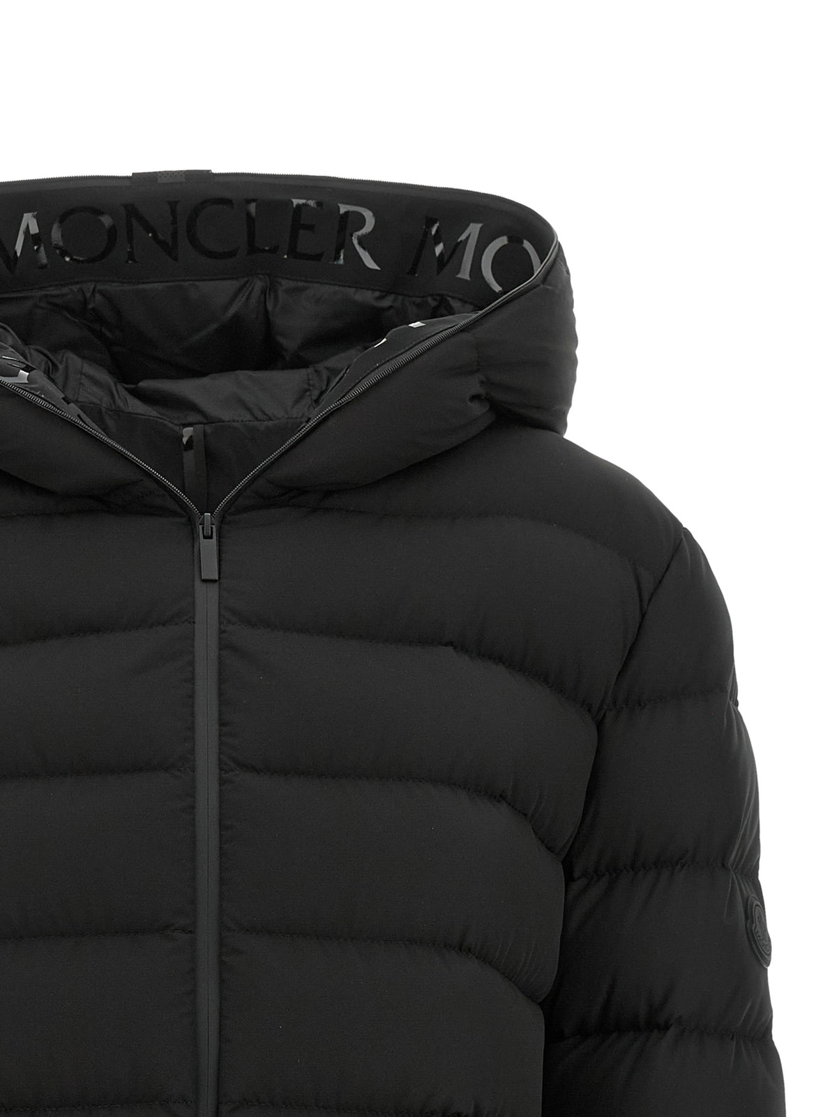Moncler Herbes Black Polyester Full-Length Jacket