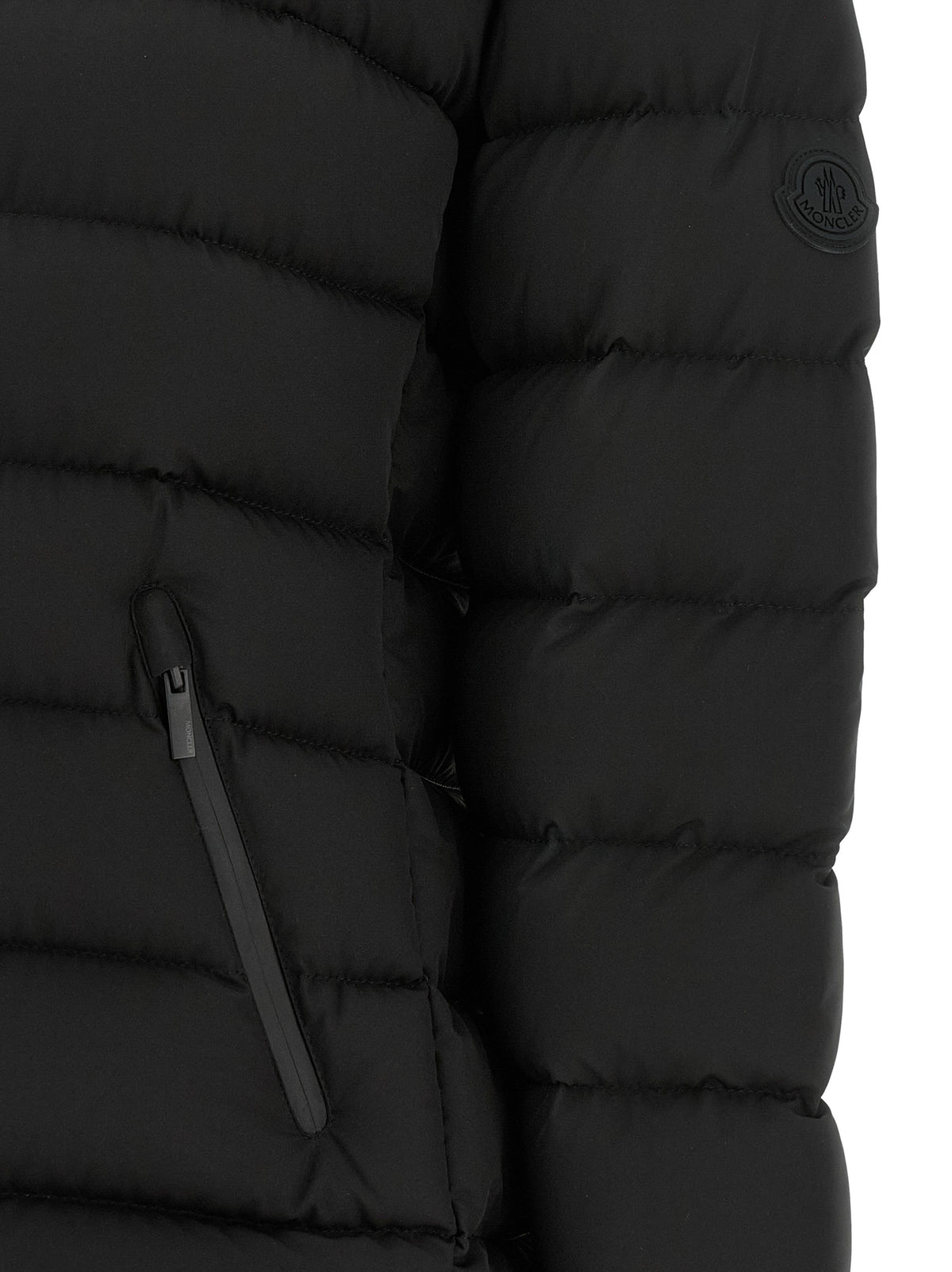 Moncler Herbes Black Polyester Full-Length Jacket