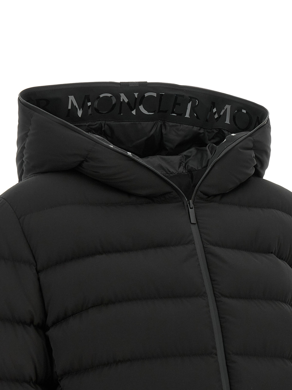 Moncler Herbes Black Polyester Full-Length Jacket
