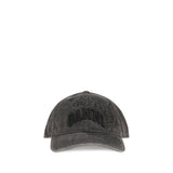 Ganni Gray Recycled Polyester Baseball Cap