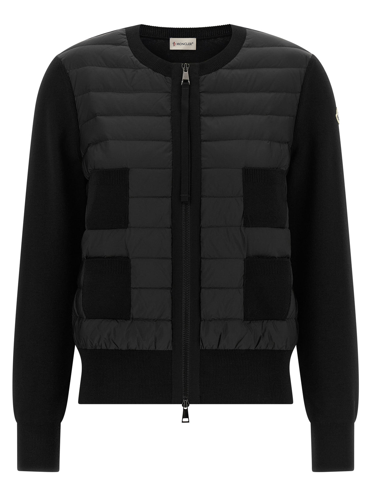 Moncler Black Polyamide Cardigan - Modern Hybrid Fashion