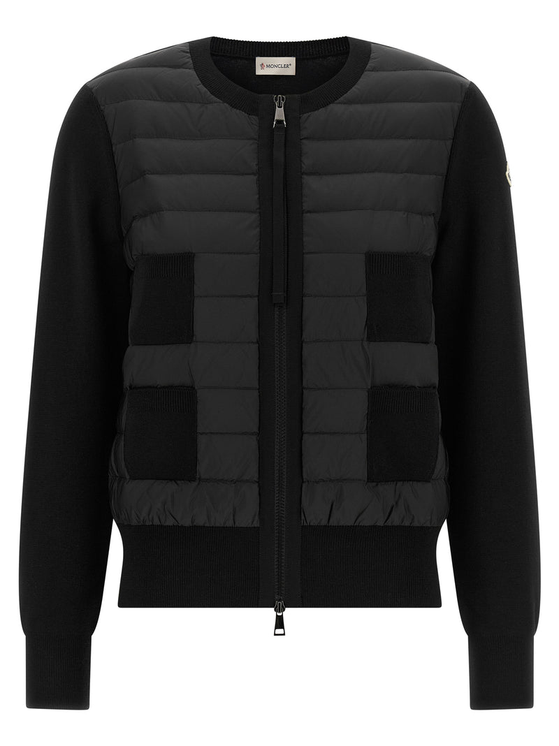 Moncler Black Polyamide Cardigan for Women