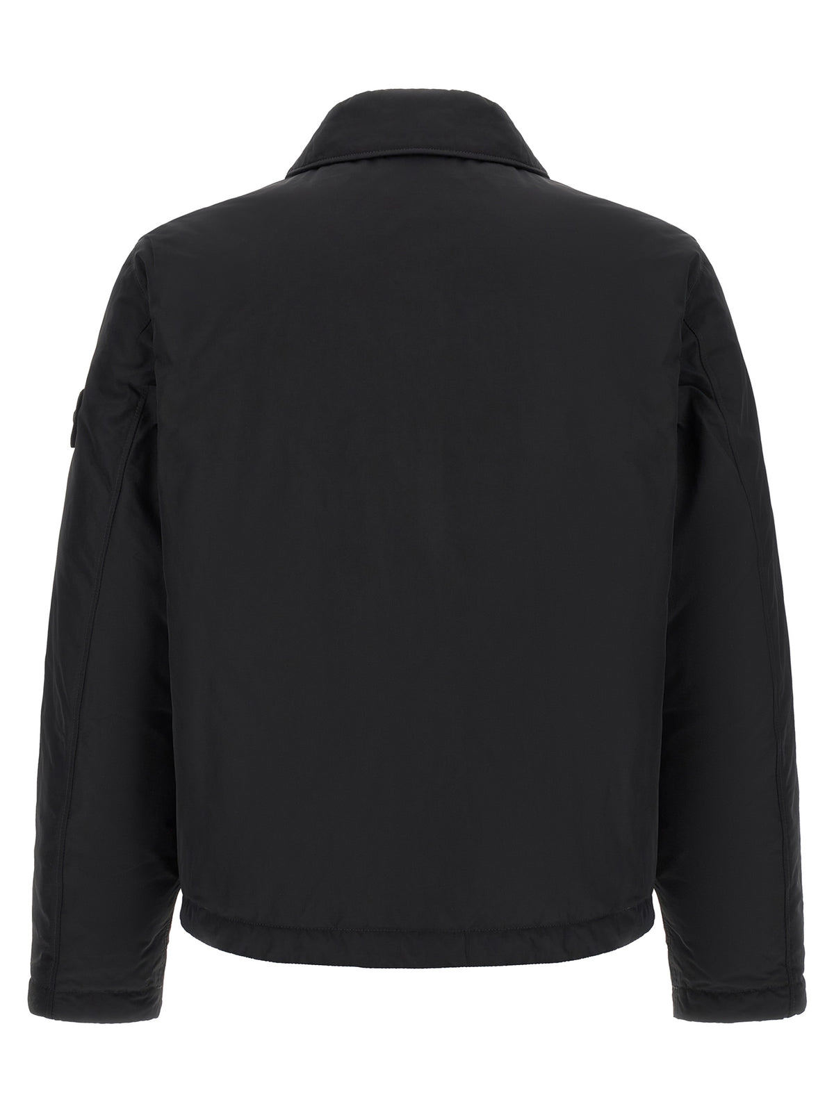 Stone Island Black Polyester Jacket - Modern Outerwear