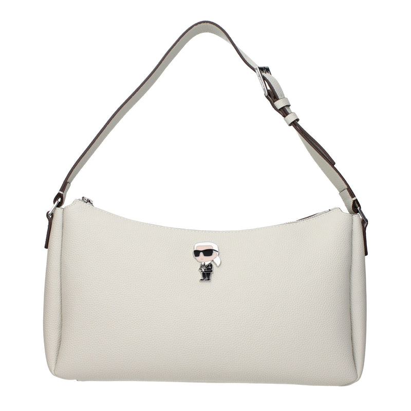 Sac à bandoulière en cuir gris Karl Lagerfeld