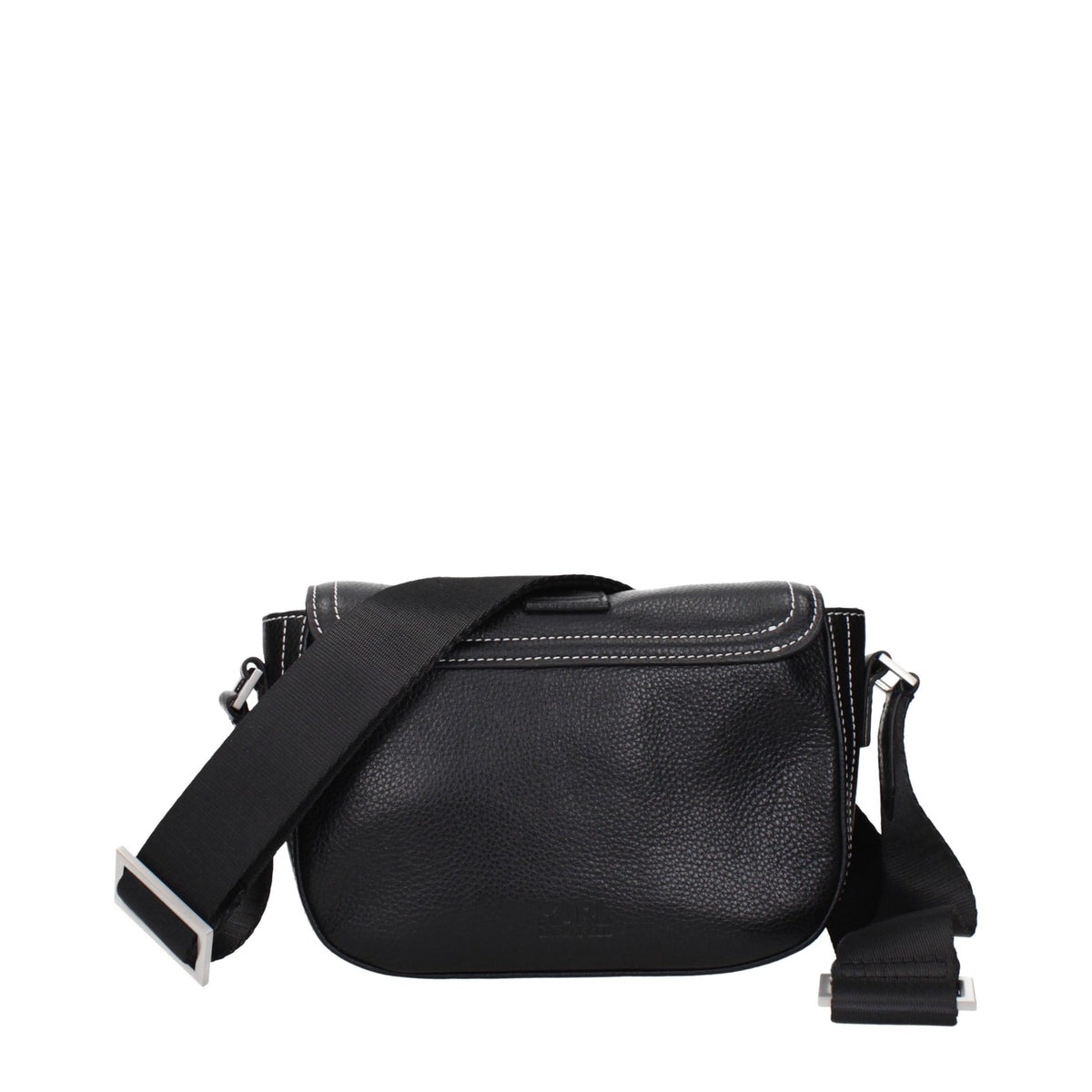 Karl Lagerfeld Black Leather Crossbody Bag - Stylish & Versatile