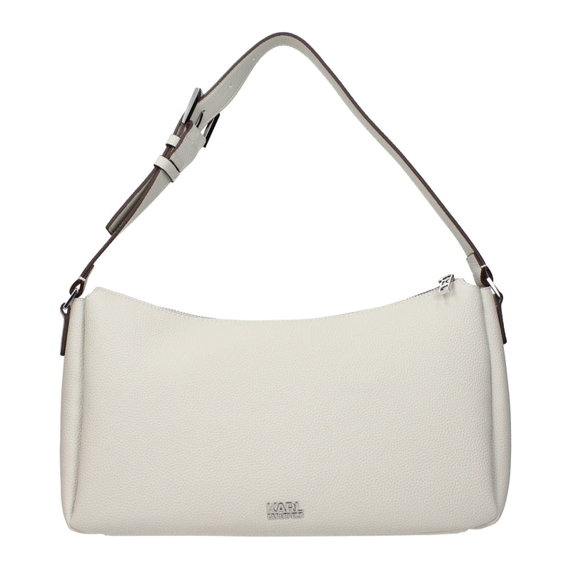 Sac à bandoulière en cuir gris Karl Lagerfeld