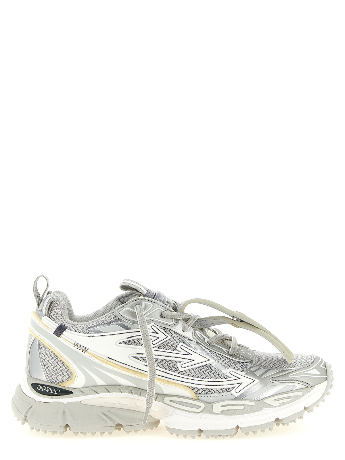 Off-White Be Right Back Gray Polyethylene Athletic Sneakers