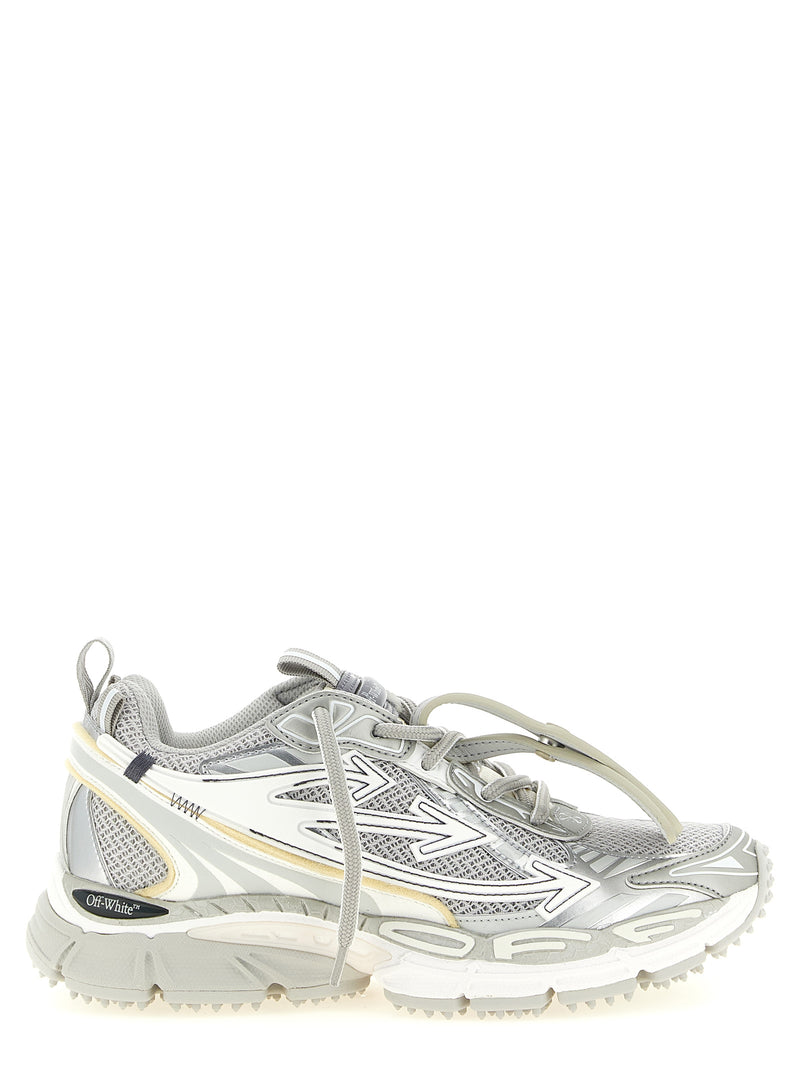 Off-White Be Right Back Gray Polyethylene Athletic Sneakers