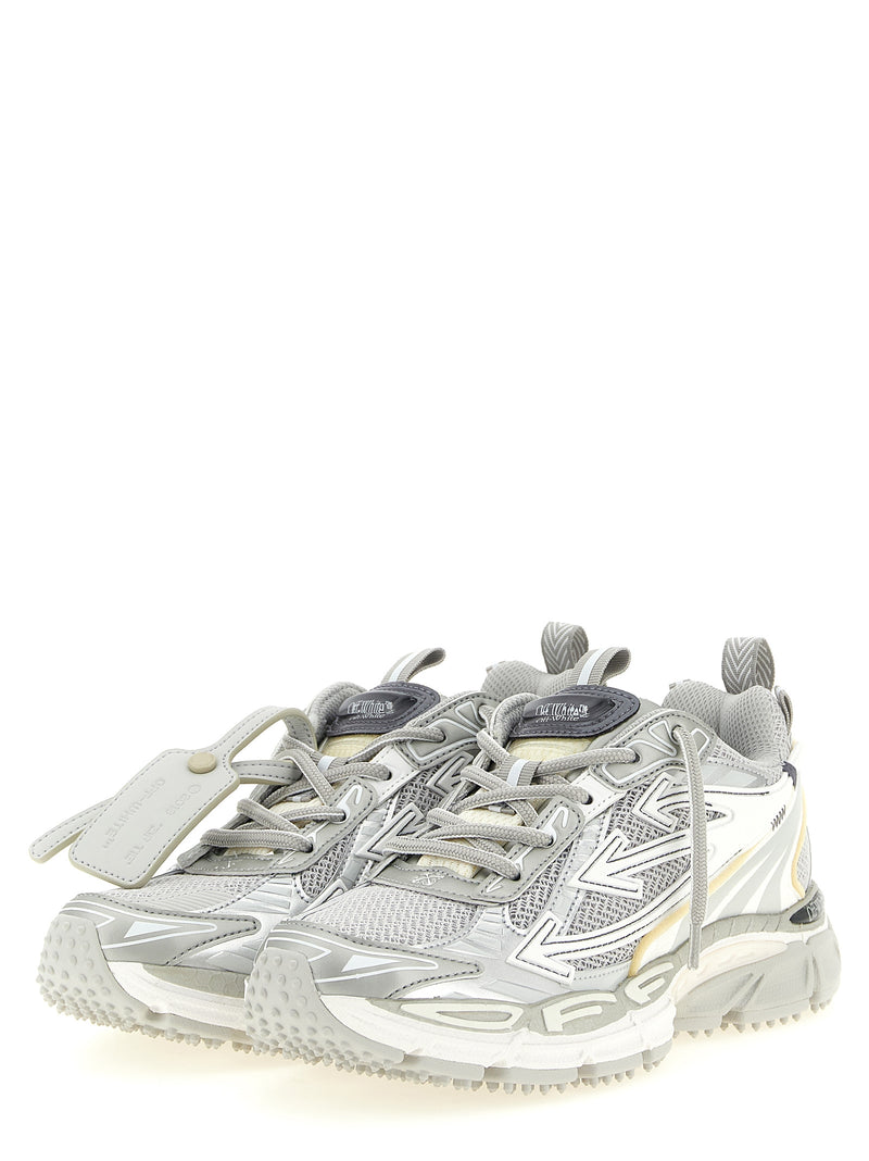 Off-White Be Right Back Gray Polyethylene Athletic Sneakers