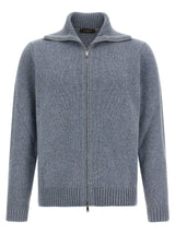ZANONE Blue Virgin Wool Cardigan
