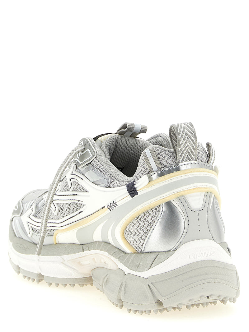 Off-White Be Right Back Gray Polyethylene Athletic Sneakers