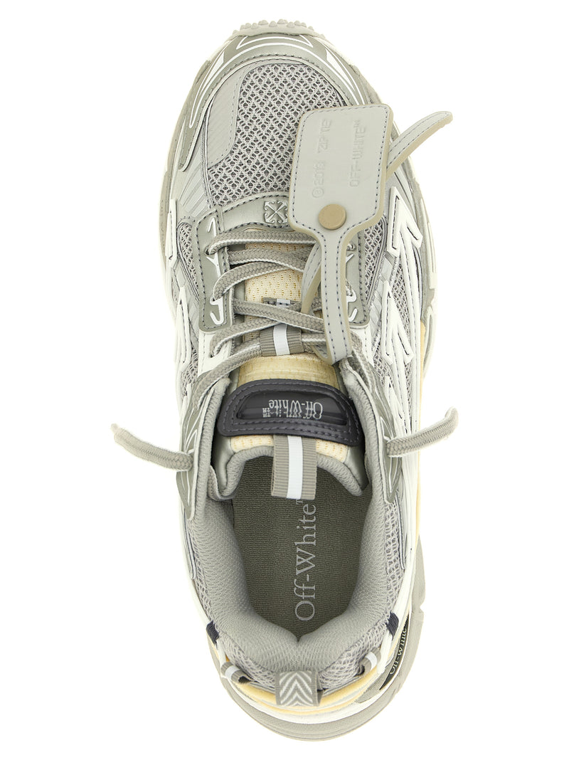 Off-White Be Right Back Gray Polyethylene Athletic Sneakers
