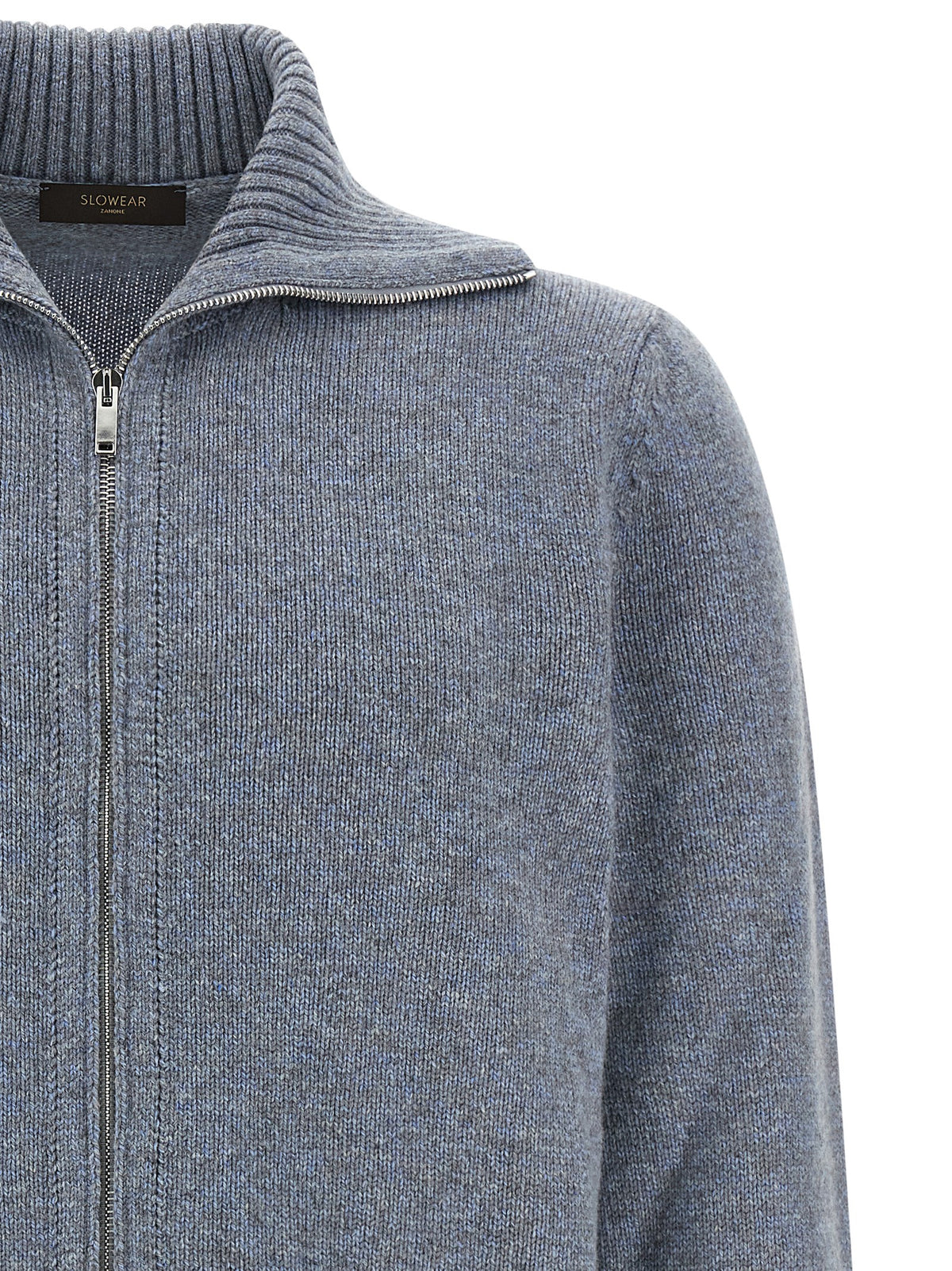 ZANONE Blue Virgin Wool Cardigan