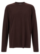 Dries Van Noten Bordeaux Cotton T-Shirt