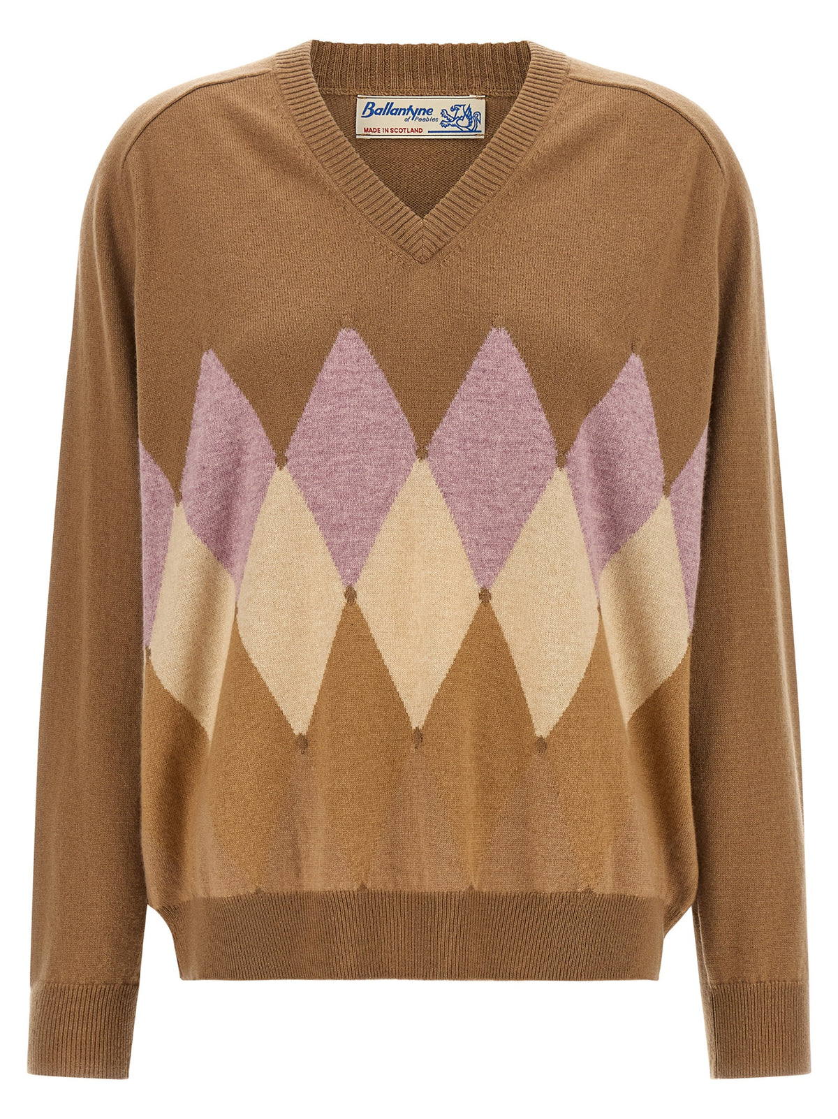 Ballantyne Brown Cashmere Cardigan