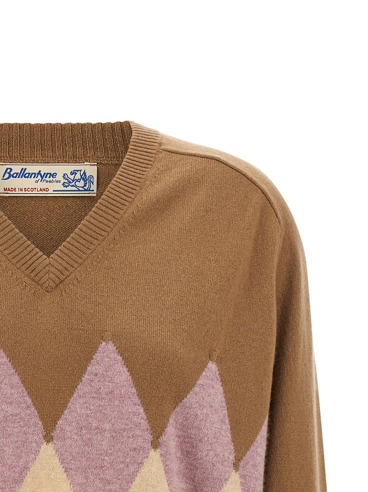 Ballantyne Brown Cashmere Cardigan