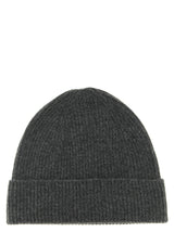 Ballantyne Gray Cashmere Beanie - Luxurious Winter Accessory