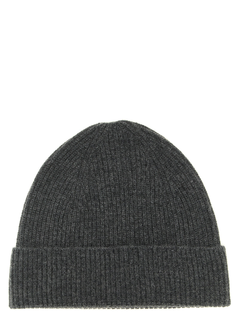 Ballantyne Gray Cashmere Beanie - Luxurious Winter Accessory