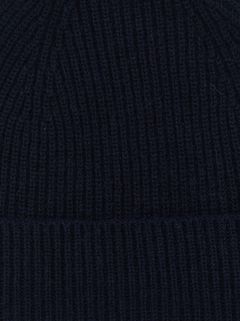 Ballantyne Blue Cashmere Beanie - Luxurious Winter Accessory