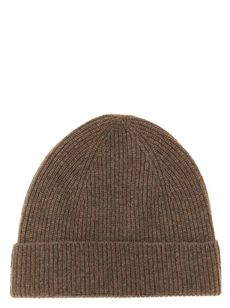 Ballantyne Brown Cashmere Beanie - Luxury Winter Accessory