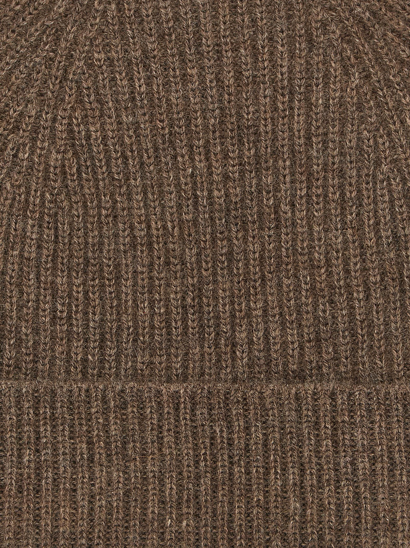 Ballantyne Brown Cashmere Beanie - Luxury Winter Accessory