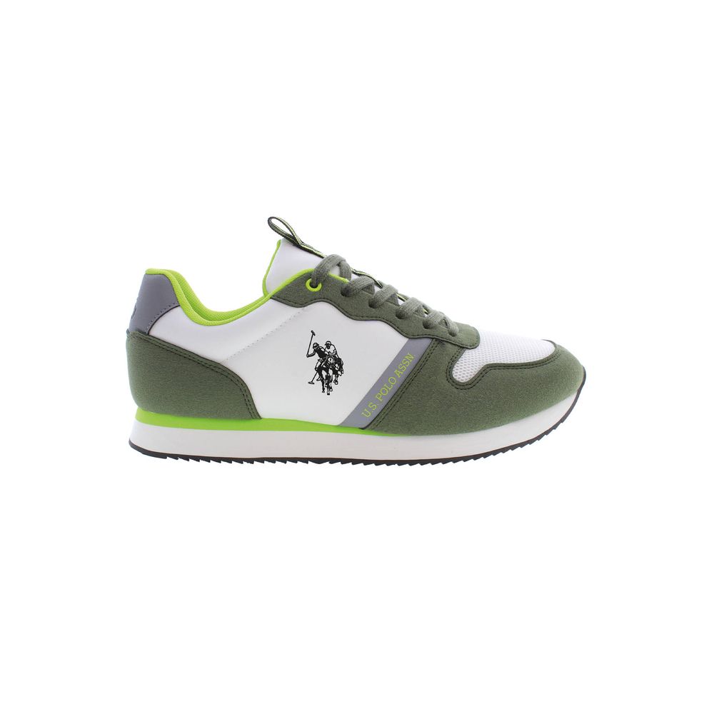U.S. POLO ASSN. Green Polyester Men's Sneaker