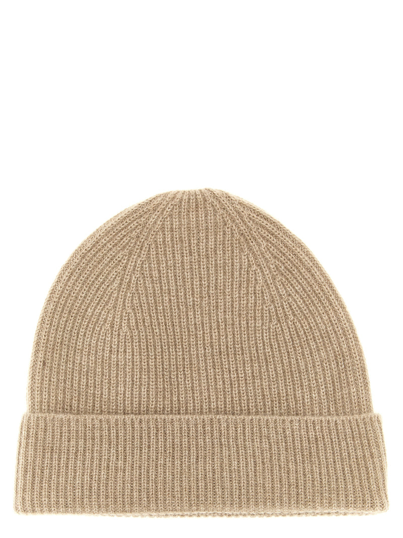 Ballantyne Beige Cashmere Beanie - Luxurious Winter Accessory