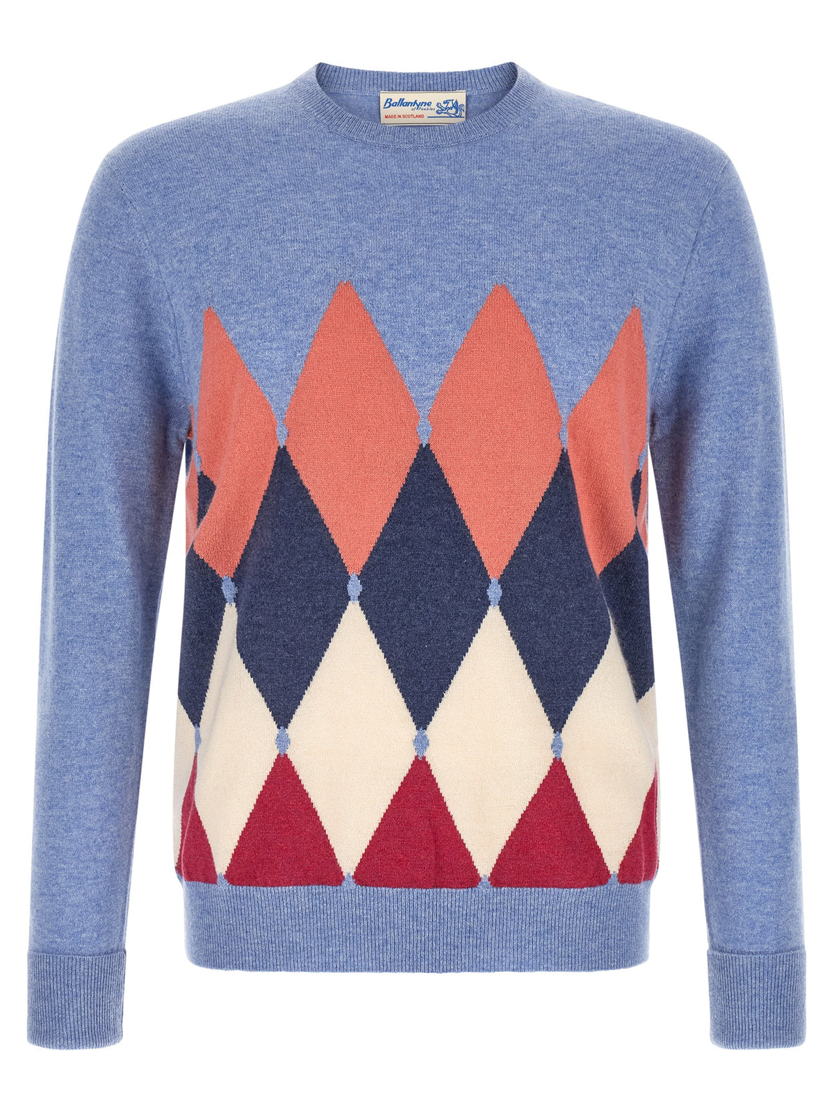 Ballantyne Blue Cashmere Cardigan